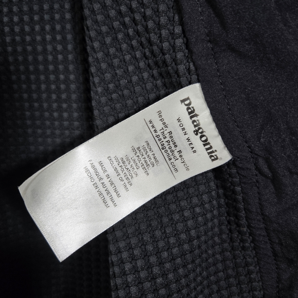 Patagonia Nano Air Light Hybrid Vest Men Size L Large Black Waffle Grid Full Zip - Picture 6 of 10